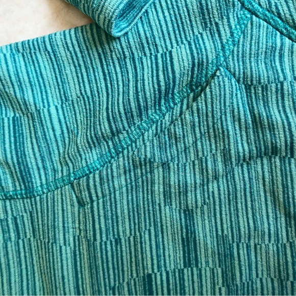 North Face Turquoise Fleece Full Zip Hooded Jacket - Picture 4 of 4